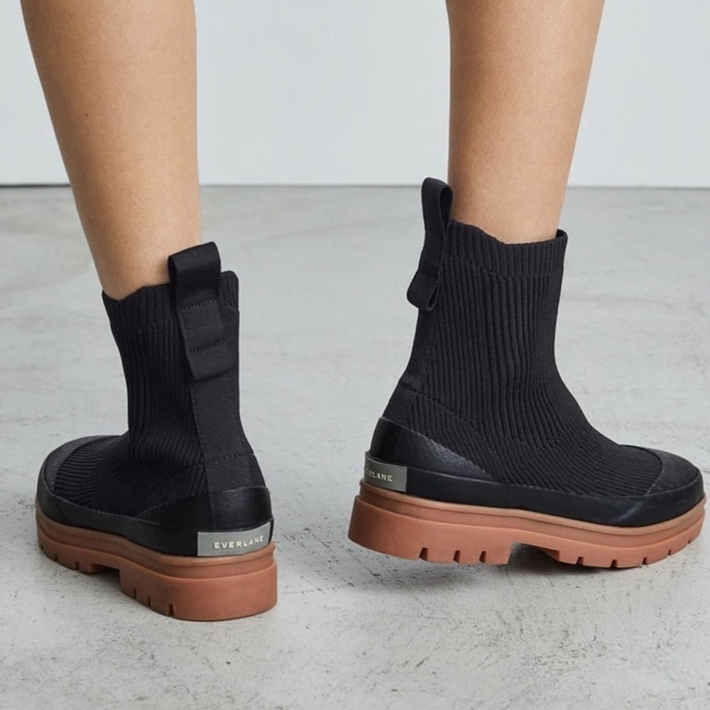Everlane The Utility Boot in ReKnit with chunky lug sole